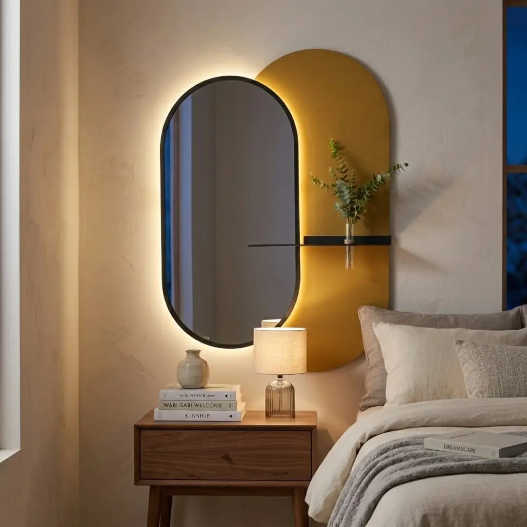 Miroir Lumineux "Soleil" — Édition Végétale