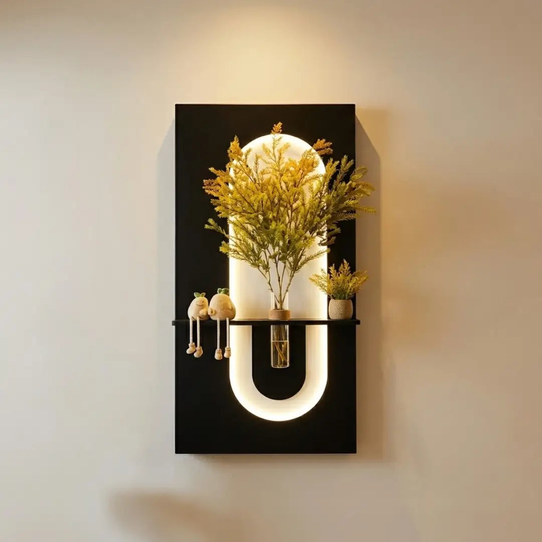 Tableau Lumineux "Eclipse" — Édition Noir