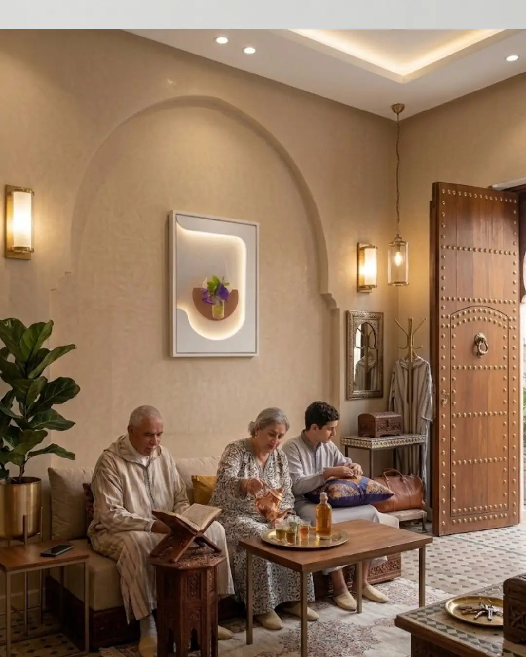 Tableau Lumineux "Aura" — Édition Florale