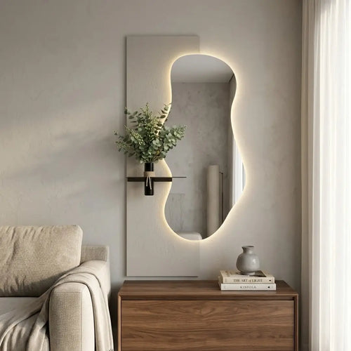 Miroir Lumineux "Silhouette" — Grande Taille