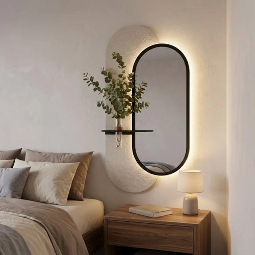 Miroir Lumineux "Ovale" — Édition Végétale