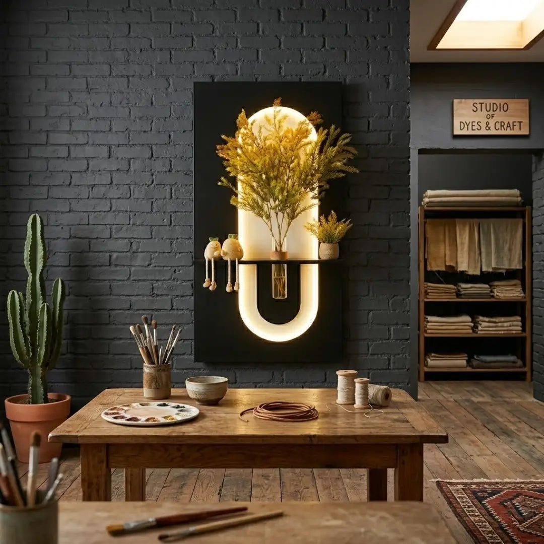 Tableau Lumineux "Eclipse" — Édition Noir