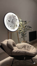 Tableau Décoratif Lumineux "Lune" — Design Circulaire Unique